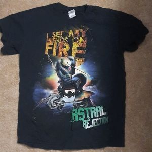 I Set My Friends On Fire Band Tee Merch Size M